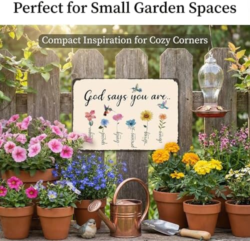 FunnySign God Says You Are Amazing Garden Tin Sign 8x12 Inch - Image 5