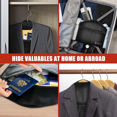 ROLOWAY Hanger Diversion Fireproof Safe, Hidden Compartment for Home & Travel, Secret Safe for Cash Hiding Under Clothes - Image 6