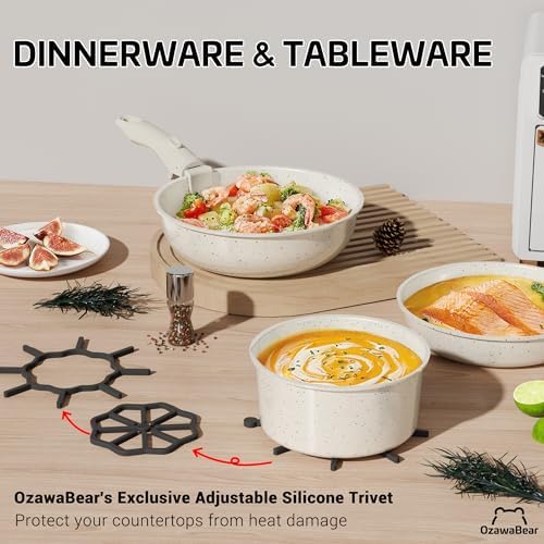 23 Pcs Pots and Pans Set Non Stick, Detachable Handle Cookware - Image 6