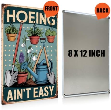 BEASTZHENG Funny Gardening Essentials Garden Mental Tin Sign Wall Art Decor - Image 2