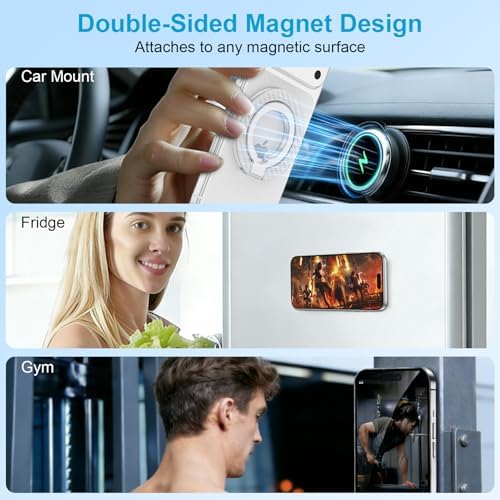 Magnetic Phone Grip, MagSafe Phone Ring Holder Two-Sided Magnet Kickstand - Image 7