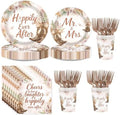 250Pcs Boho Cowgirl Bridal Shower Party Supplies for Western Engagement by Greencian