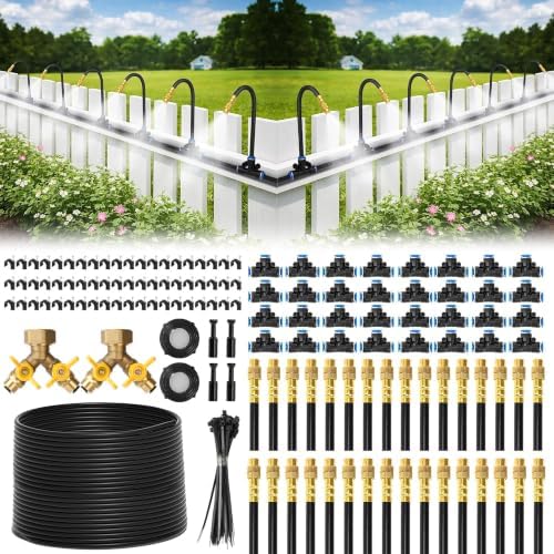 Bluepro 200FT Drip Irrigation System with Brass Splitter & Copper Nozzles by Bluepro