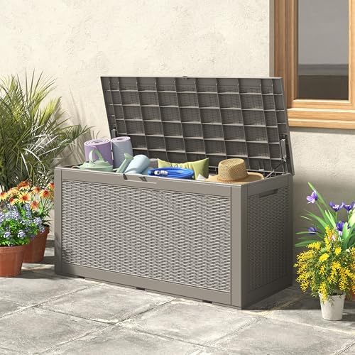 KAMABOKO Outdoor Storage Box, 130 Gallon Deck Box Outdoor Waterproof - Image 2