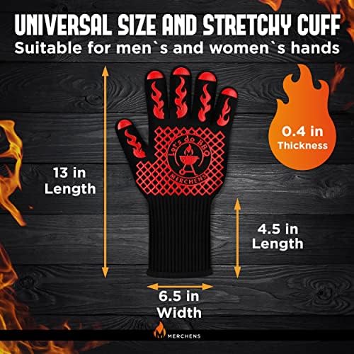BBQ Grill & Oven Gloves 1472°F Heat Resistant | Storage Case & Gift Box - Image 4