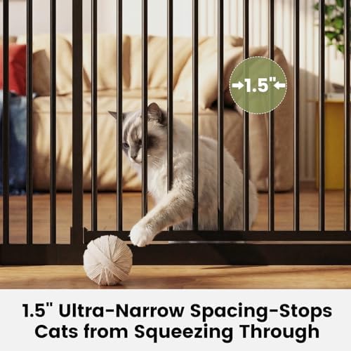 Extra Tall Cat Gate Adjustable 49"-86" Height & 27.5"-37" Width - Image 7