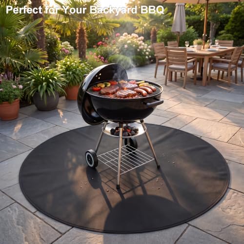 SheeChung Fire Pit Mat Round 48'' for Solo Stove Yukon,Fireproof Grill Mat - Image 3