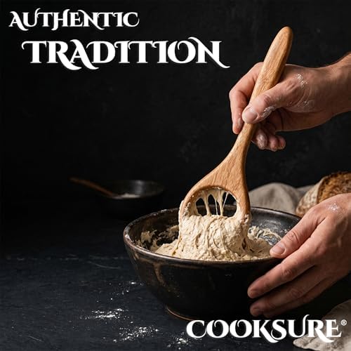 Danish Dough Whisk for Sourdough Bread – 13 Inch Bread Whisk with Wooden Handle – Smoothly Sturdy for Heavy Dough Baking, Swedish Dough Whisk Tool - Image 7