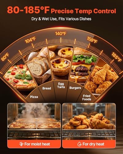 VEVOR Commercial Electric Food Warmer 4 Tier Stainless Steel Single-Door - Image 5