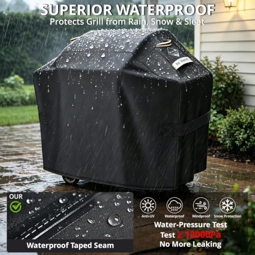 55" Grill Cover for Weber Char-Broil Nexgrill,2026 Upgrade 1000D Heavy Duty - Image 5