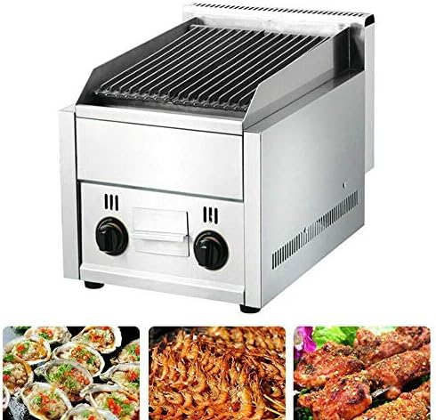 Gas Grill, Radiant Gas Charbroiler, 12" x 15" Heavy Duty Commercial Countertop Gas Grill Stainless Steel for Restaurant BBQ 60TU/hr - Image 4