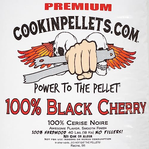 CookinPellets 40-Pound Premium All-Natural Black Cherry Hardwood Grill Smoker Wood Pellets, No Bark or Fillers, for BBQ, Meat, and Veggies (5 Pack) - Image 5
