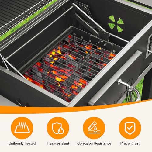 Stretchable 15-28 Inches Charcoal Tray for Expert Grill Replacement Parts - Image 4