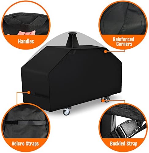 iCOVER 36 inch Griddle Cover for Blackstone, 600D Heavy Duty Waterproof Flat Top Grill Covers for 36" Grills 1554 1825 for Weber 36” Griddles with Support Pole - Image 2