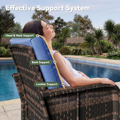 Aoxun 7-Piece Wicker Rattan Patio Furniture Set with Thick Cushions - Image 5