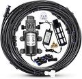 Outdoor Misting Cooling System with Pump Kit, 65.6FT(20M) Misting Line by Mornajina