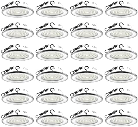 AIKVSXER 24Pack UFO LED High Bay Lights, 300W Shop Lights, 45000LM, 6000K by AIKVSXER