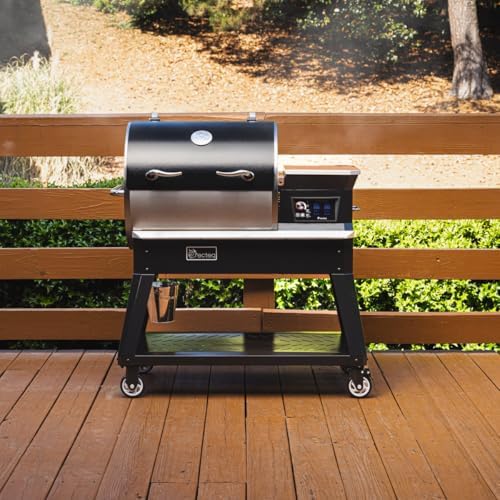 recteq Patio Legend 600 Pellet Smoker, Pellet Grill with Wifi & App Connectivity, Outdoor Smokers Grills, Wood Pellet Grills, Temp Range 180° to 700+°, Smoker Grill + Grilling Basics Bundle - Image 2