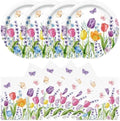 40Pcs Floral Plates and Napkins Party Supplies, Disposable Tulips Plates Napkins Tableware Set for Picnic Wedding Baby Shower Bridal Shower Birthday Tea Party Decorations (Tulip) by Unknown