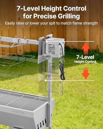 VEVOR Rotisserie Grill, 37" Electric Rotisserie Grill Kit - Image 5