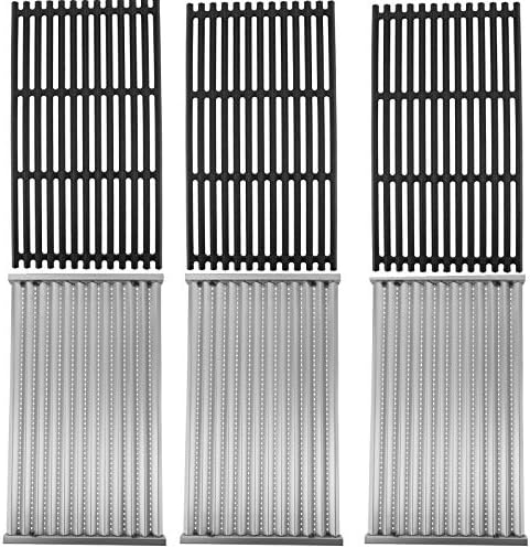 SafBbcue 463242716 Grill Grates Infrared Emitter Replacement Parts G533-2200-W1 G533-0009-W1 for Charbroil Infrared 4 Burner Grill Parts 463242715 463276016 466242715 466242815 463257520 463255721 by SafBbcue