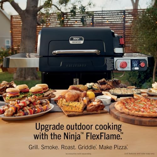 Ninja FlexFlame Grill & Smoker, Electric & Propane, 5-in-1, Black,PG301BK - Image 2