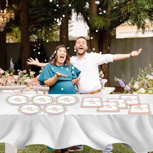 40pcs We Appreciate Your Party Supplies,include 20 Dessert plate and 20 Napkin,Teacher Appreciation We Appreciate You Party Plate Napkin Set,Used for Be Thankful to Teacher Doctor Party Decoration - Image 6