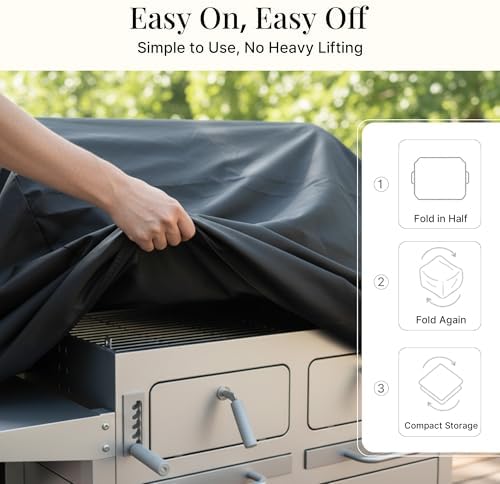 iBirdie Outdoor Grills Cover 48 x 24 x 46 inch, Waterproof, 600D Heavy Duty - Image 3