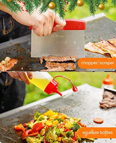 HOMENOTE Red Griddle Accessories Kit, Griddle Spatula Set for Blackstone - Image 4