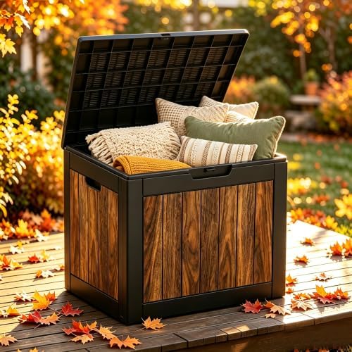 KAMABOKO 35 Gallon Outdoor Storage Box Waterproof Deck Box for Patio by KAMABOKO