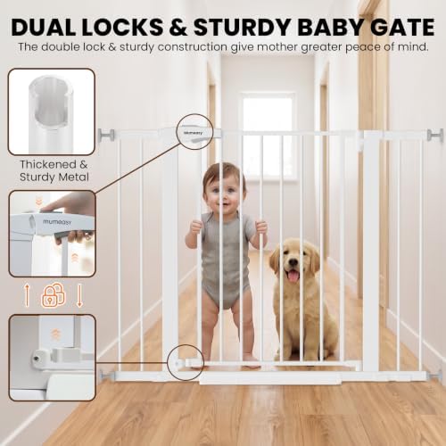 Baby Gate for Stairs, 26-40" Auto Close Dog Gate for Doorways No Drilling - Image 4