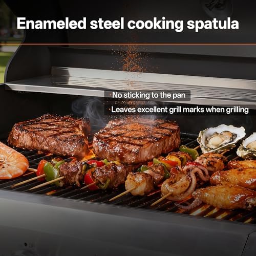 Endark Upgraded 58,500 BTU 5-Burner Stainless Steel Propane Gas Grill – Outdoor BBQ Grill with Side Burner & Porcelain Grates, Barbecue Grill Wheeled for Patio, Garden, Backyard - Image 3