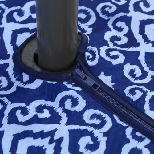 EHouseHome Outdoor Indoor 60x84 inch Rectangle Tablecloth with Umbrella Hole and Zipper, Waterproof Patio Table Cloths, Spring/Summer Table Covers for Backyard Circular Table/BBQs/Picnic - Image 4