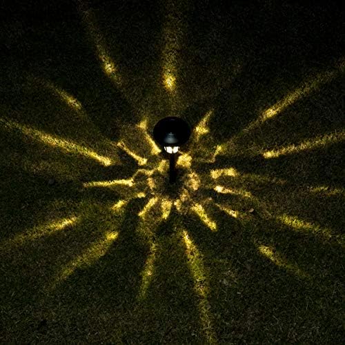 GIGALUMI Solar Pathway Lights Outdoor, Metal Glass & ABS Landscape Lights - Image 4
