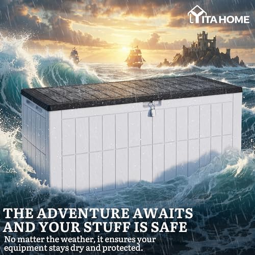 YITAHOME 134 Gallon Large Deck Box - Image 5