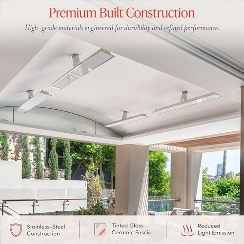 Bromic Platinum Smart Heat 2300W Electric Patio Heater - Radiant Infrared, 220V-240V, Black Finish - BH0320003 - Image 4