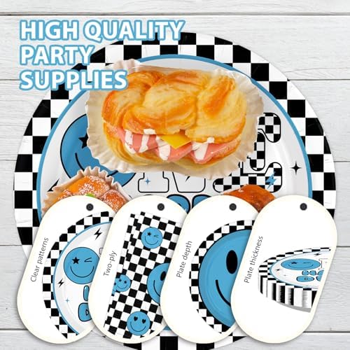 250Pcs One Happy Dude 1st Birthday Party Decorations,Serves 50 - Image 4