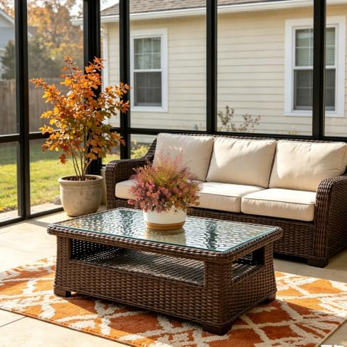 Hrobek 8 Bundles Fall Outdoor Faux Fake Plants UV Resistant - Image 4