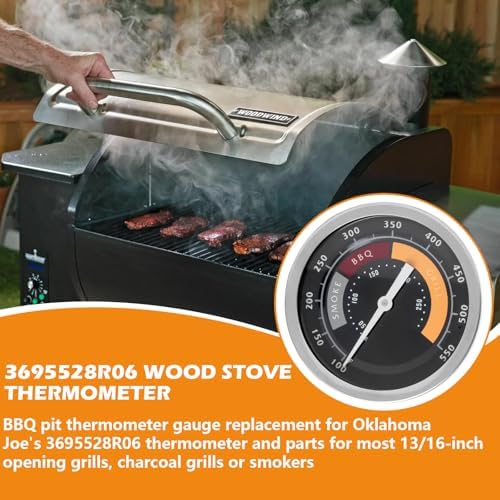 3695528R06 Grill Thermometer Fit for Oklahoma Joe's Smoker - Image 5