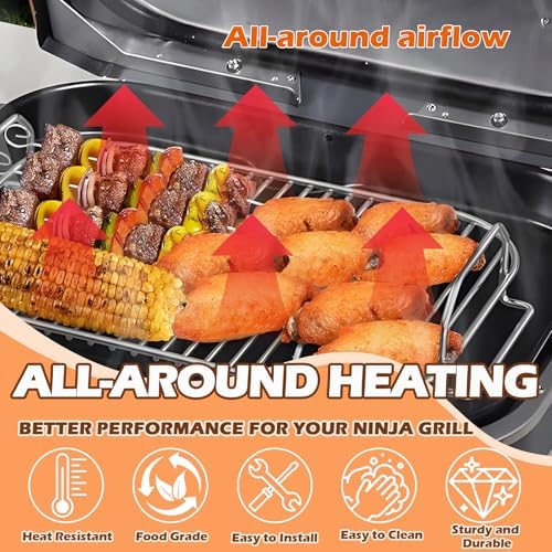 Rib Rack & Roast Smoke Rack for Ninja Woodfire XL OG800/OG900 Series Smoker - Image 5