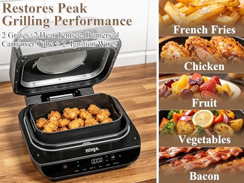 Combo Crisper Basket for Ninja Foodi FG551/DG551/DG651 Smart XL 6-in-1 Indoor Grill Accessories, Non-Stick Air Fryer Basket Replacement with 100 Pack Disposable Air Fryer Paper Liners - Image 6