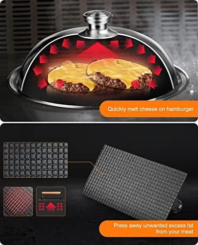 Homenote Griddle Accessories Kit for Blackstone with Dome and Burger Press - Image 4
