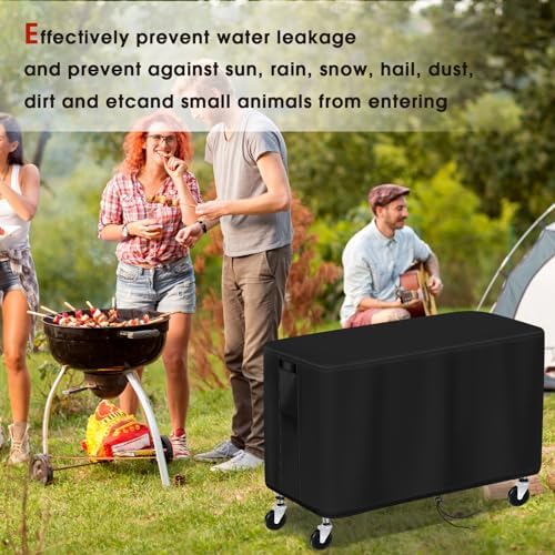Outdoor Cart Cover for ELAFROS 550 lbs 2 Tier Plastic Utility Cart - Image 6