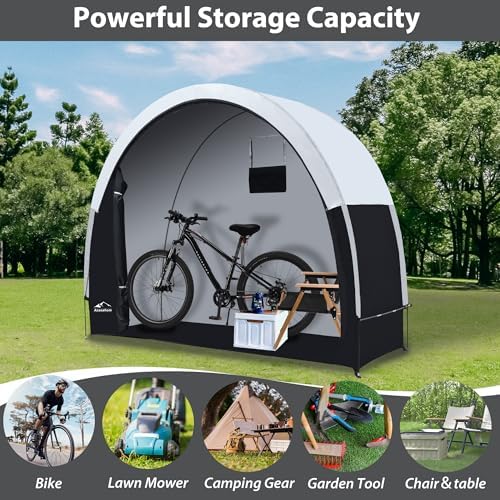Bike Storage Tent Rain Fly Waterproof Sun Protection Portable - Image 2