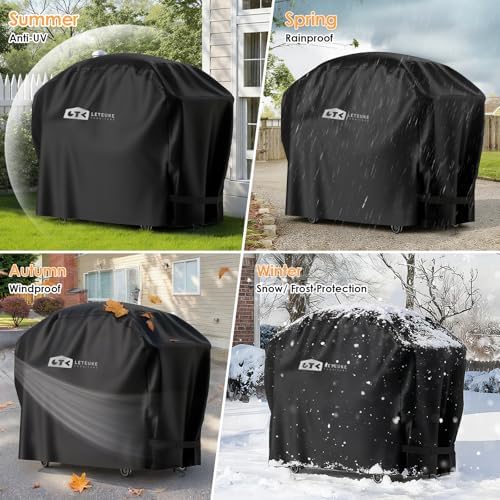 Leteuke Grill Cover for Outdoor Pizza Oven Table Stand Grill Cart - Image 7