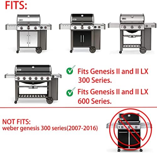7599 Genesis II Grill Griddle Replacement Parts for Weber Genesis ii E-310 E-315 S-335 S-345 SE-310 S-335 LX S-340 LX E-340 E-610 Grill Parts Genesis 2 300 600 Series Cast Iron Flat Top Griddle Plate - Image 2