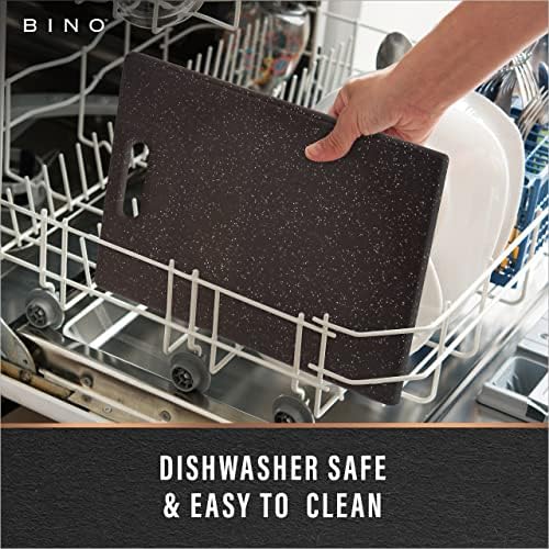 BINO Cutting Board - 3-Piece Chopping Boards | BPA-Free Plastic, Durable, Multipurpose, Dual-Sided, Dishwasher Safe, Easy to Clean | Charcuterie Accessories | Home & Kitchen Utensils - Image 5