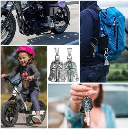 Motorcycle Bell Guardian Angel Gremlin Lucky Charm Gift For Riders - Image 5