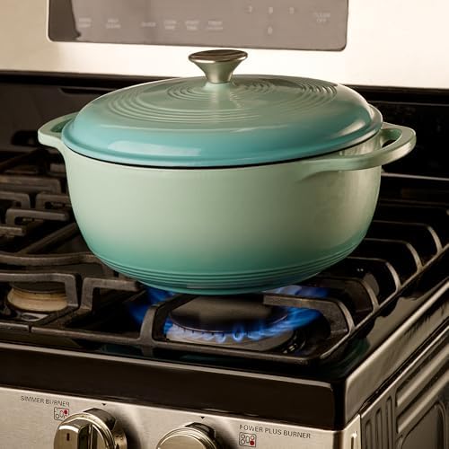 Mercer Culinary Enameled Cast Iron Round Dutch Oven, 6 qt., Aqua - Image 6