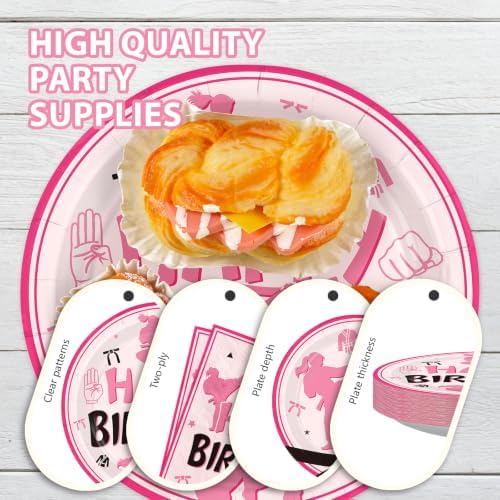 96Pcs Karate Birthday Party Supplies Martial for Girls , Serves 24 - Image 6